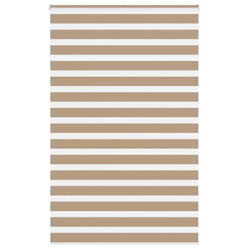 vidaXL Zebrarollo Sandbraun 145x230 cm Stoffbreite 140,9 cm Polyester