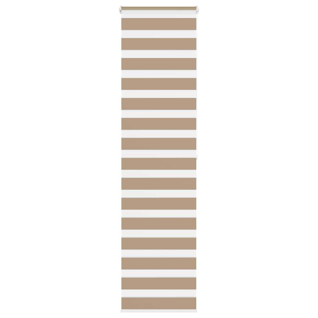 vidaXL Zebrarollo Sandbraun 65x200 cm Stoffbreite 60,9 cm Polyester