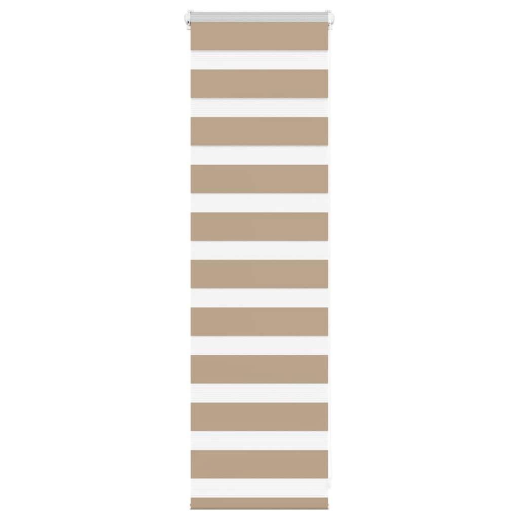 vidaXL Zebrarollo Sandbraun 50x100 cm Stoffbreite 45,9 cm Polyester