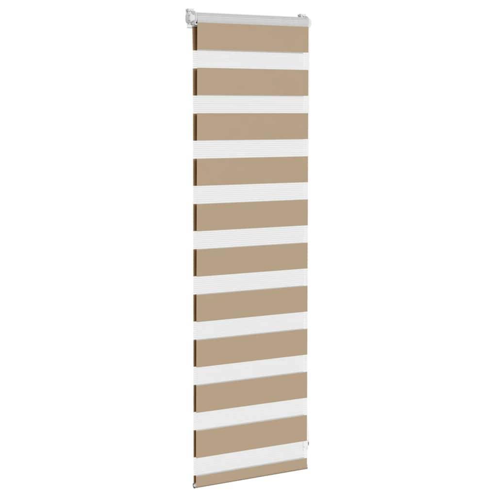 vidaXL Zebrarollo Sandbraun 50x100 cm Stoffbreite 45,9 cm Polyester