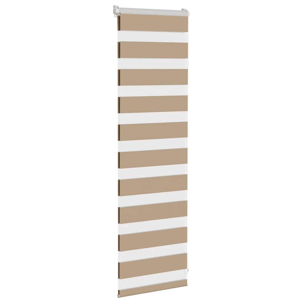 vidaXL Zebrarollo Sandbraun 45x100 cm Stoffbreite 40,9 cm Polyester