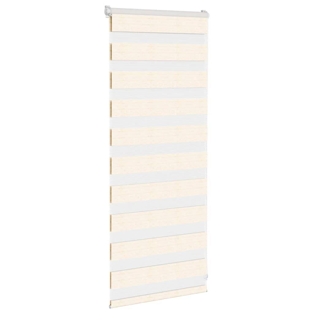 vidaXL Zebrarollo Marmorbeige 60x100 cm Stoffbreite 55,9 cm Polyester
