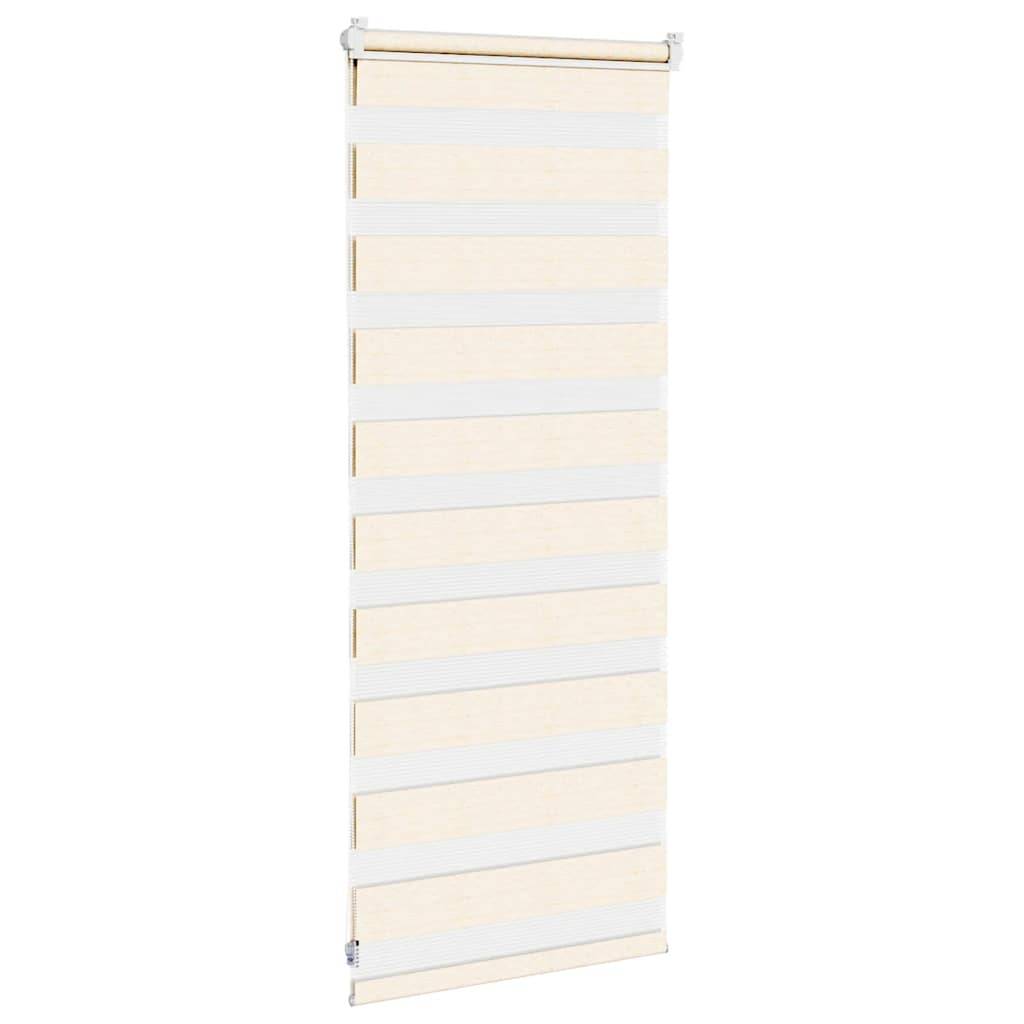 vidaXL Zebrarollo Marmorbeige 60x100 cm Stoffbreite 55,9 cm Polyester