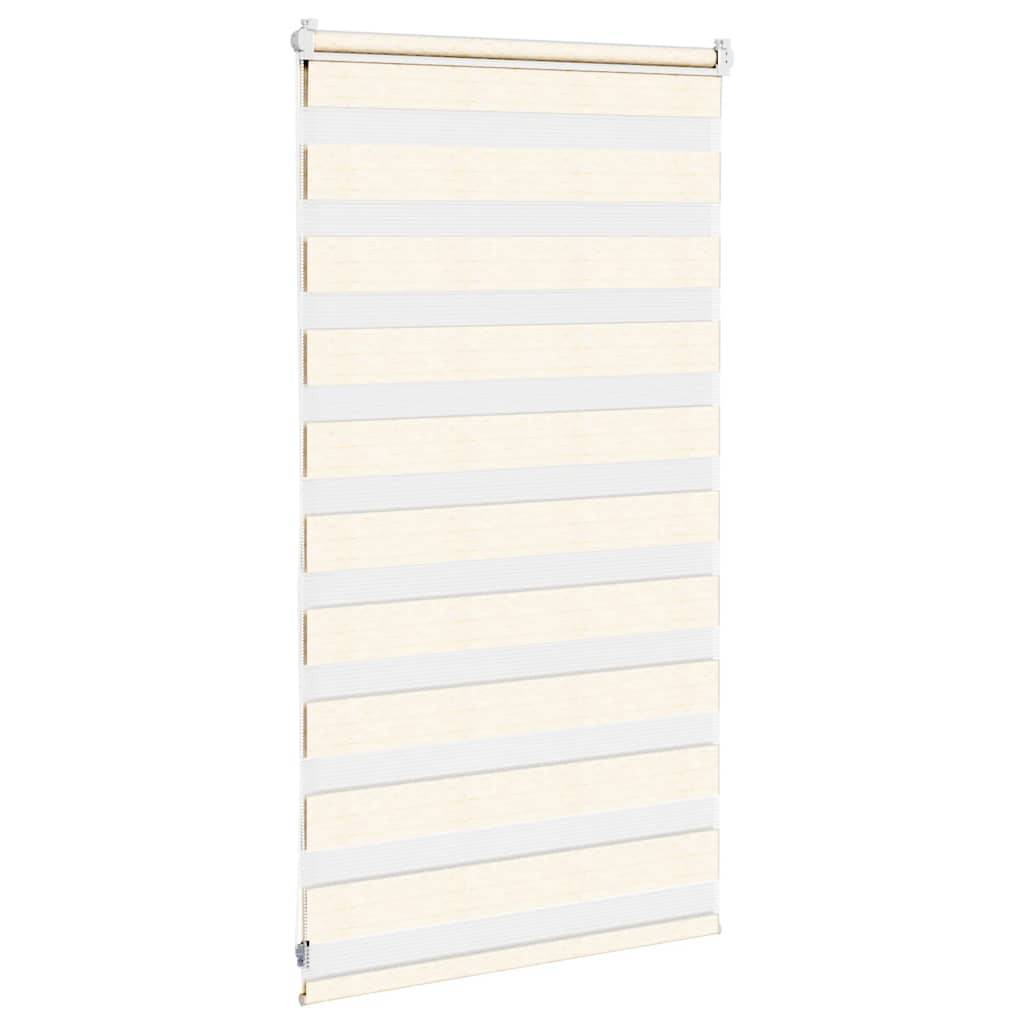 vidaXL Zebrarollo Marmorbeige 85x100 cm Stoffbreite 80,9 cm Polyester