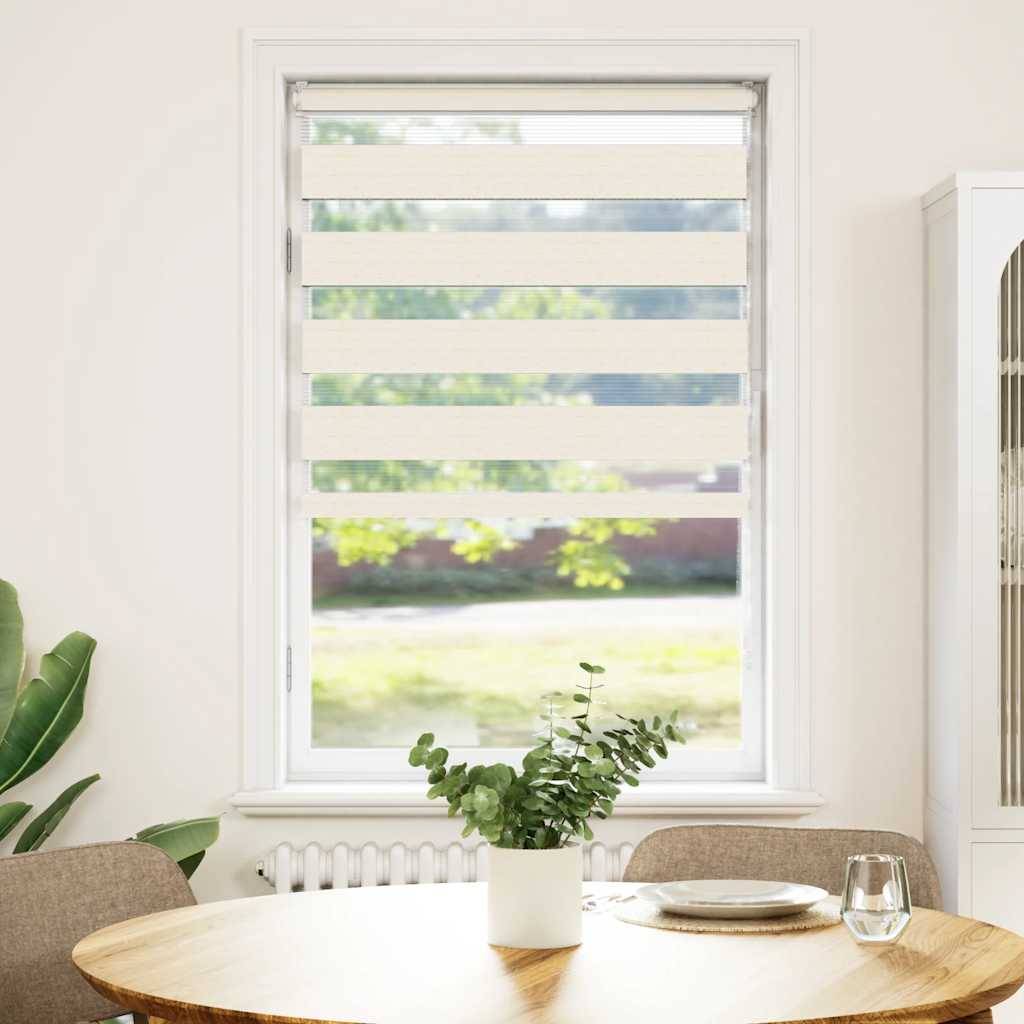 vidaXL Zebrarollo Marmorbeige 70x100 cm Stoffbreite 65,9 cm Polyester