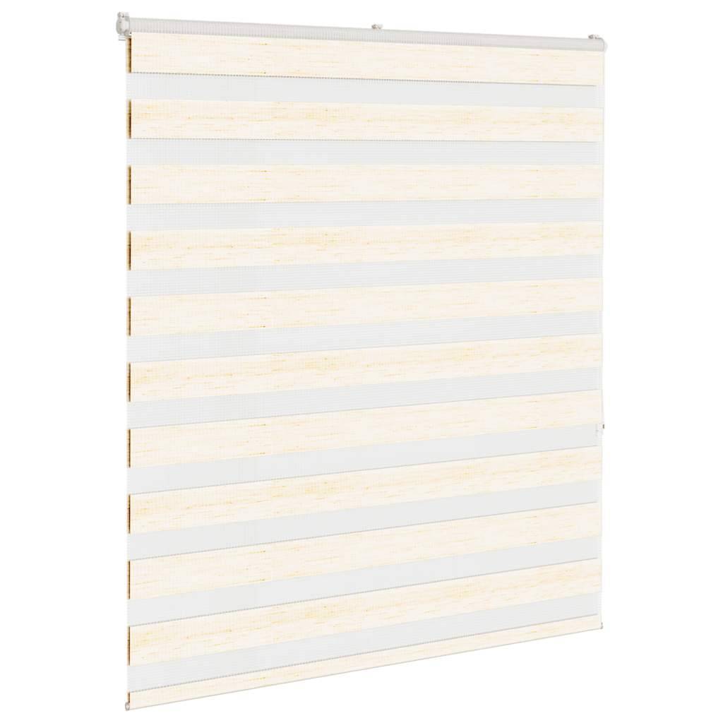 vidaXL Zebrarollo Marmorbeige 125x150cm Stoffbreite 120,9 cm Polyester