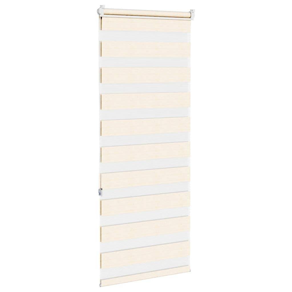 vidaXL Zebrarollo Marmorbeige 65x150 cm Stoffbreite 60,9 cm Polyester