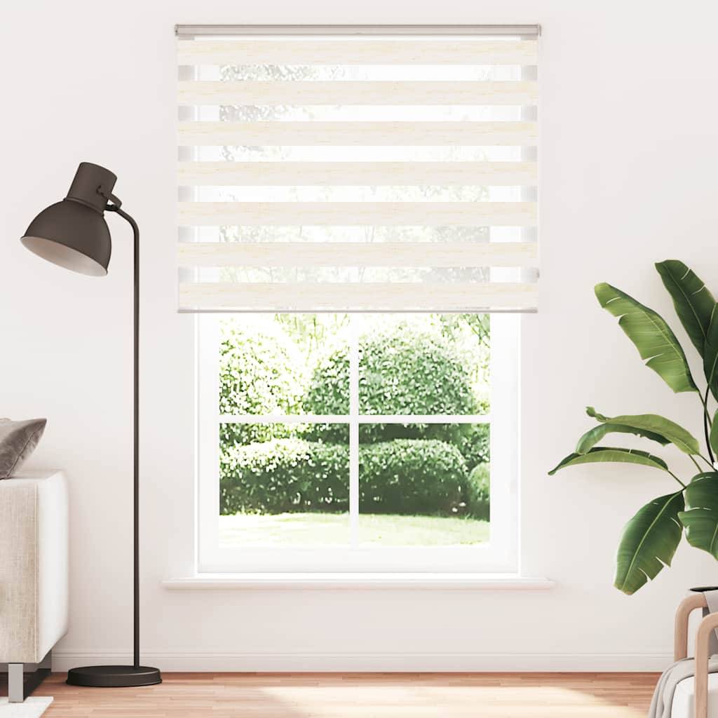 vidaXL Zebrarollo Marmorbeige 140x230cm Stoffbreite 135,9 cm Polyester