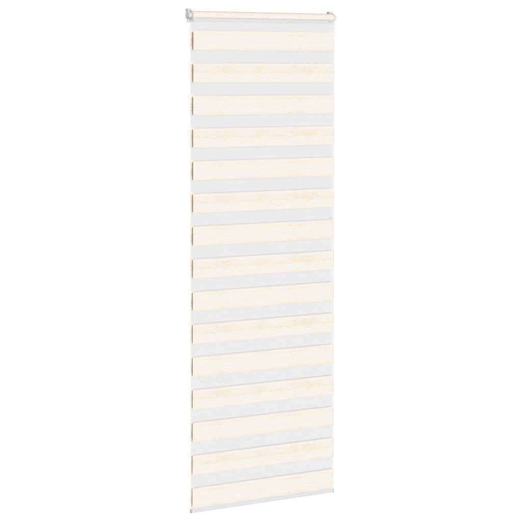 vidaXL Zebrarollo Marmorbeige 90x200 cm Stoffbreite 85,9 cm Polyester