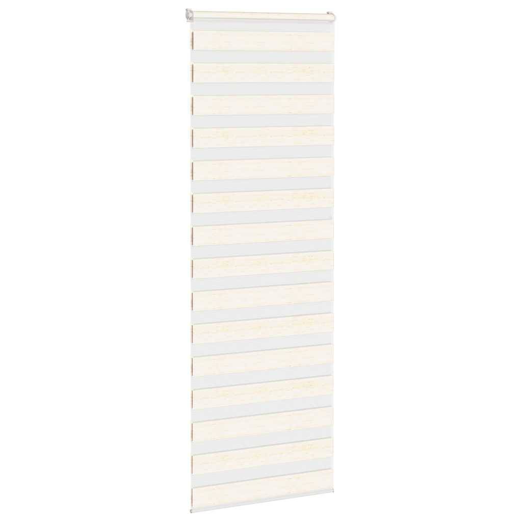 vidaXL Zebrarollo Marmorbeige 90x230 cm Stoffbreite 85,9 cm Polyester