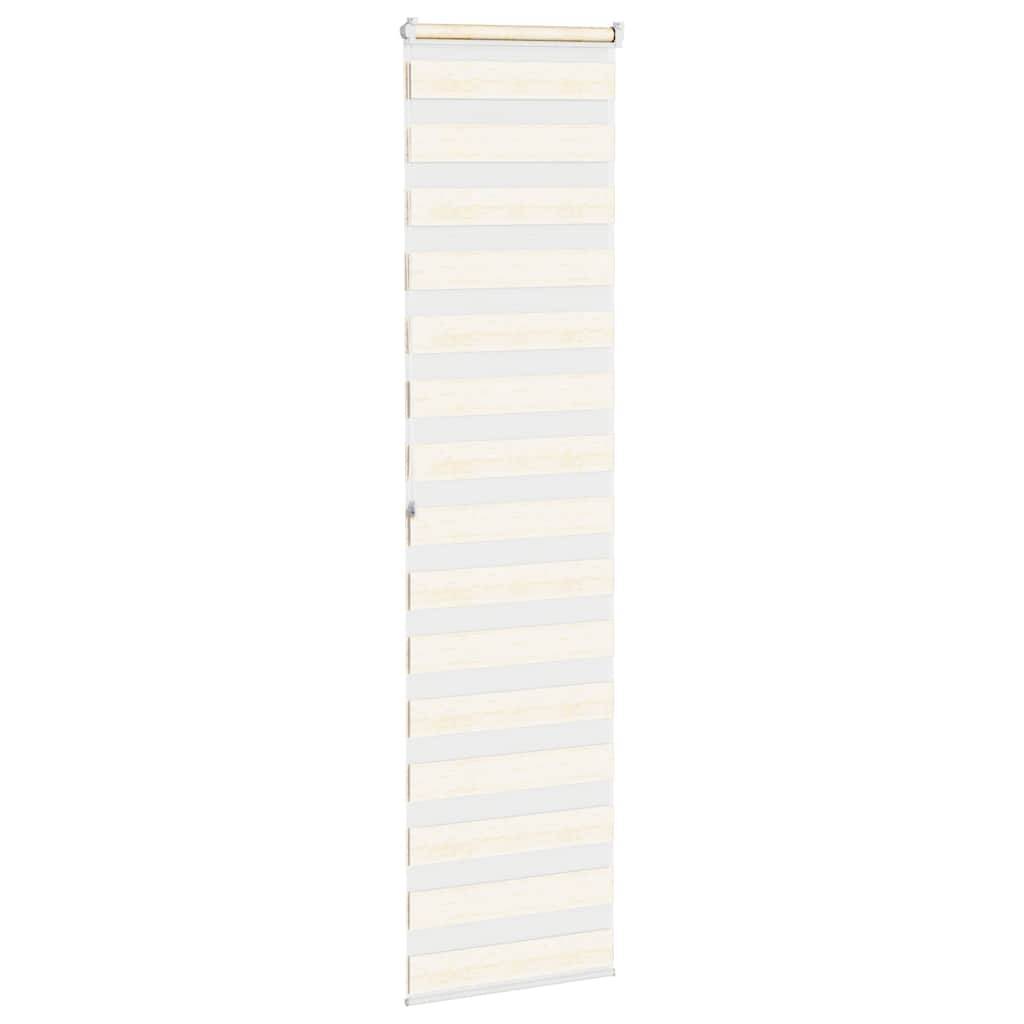 vidaXL Zebrarollo Marmorbeige 60x200 cm Stoffbreite 55,9 cm Polyester