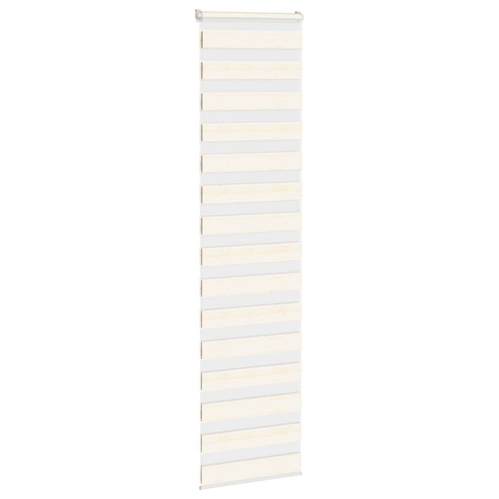 vidaXL Zebrarollo Marmorbeige 55x200 cm Stoffbreite 50,9 cm Polyester