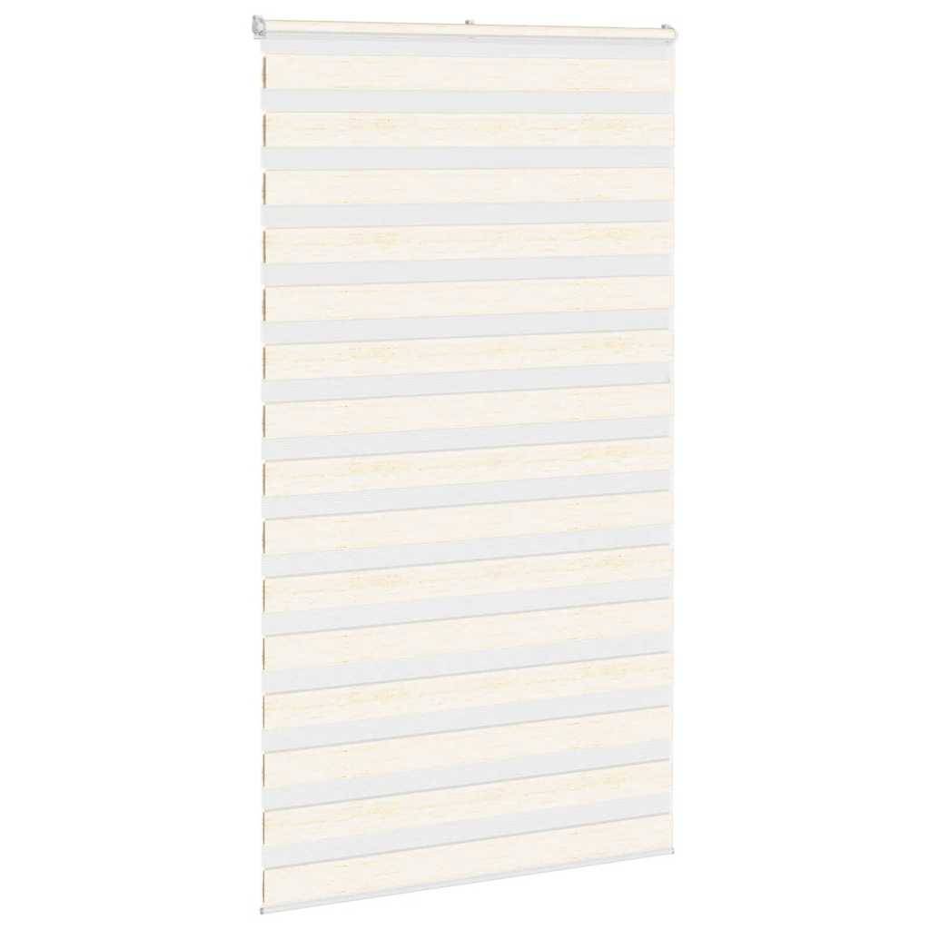 vidaXL Zebrarollo Marmorbeige 130x200cm Stoffbreite 125,9 cm Polyester