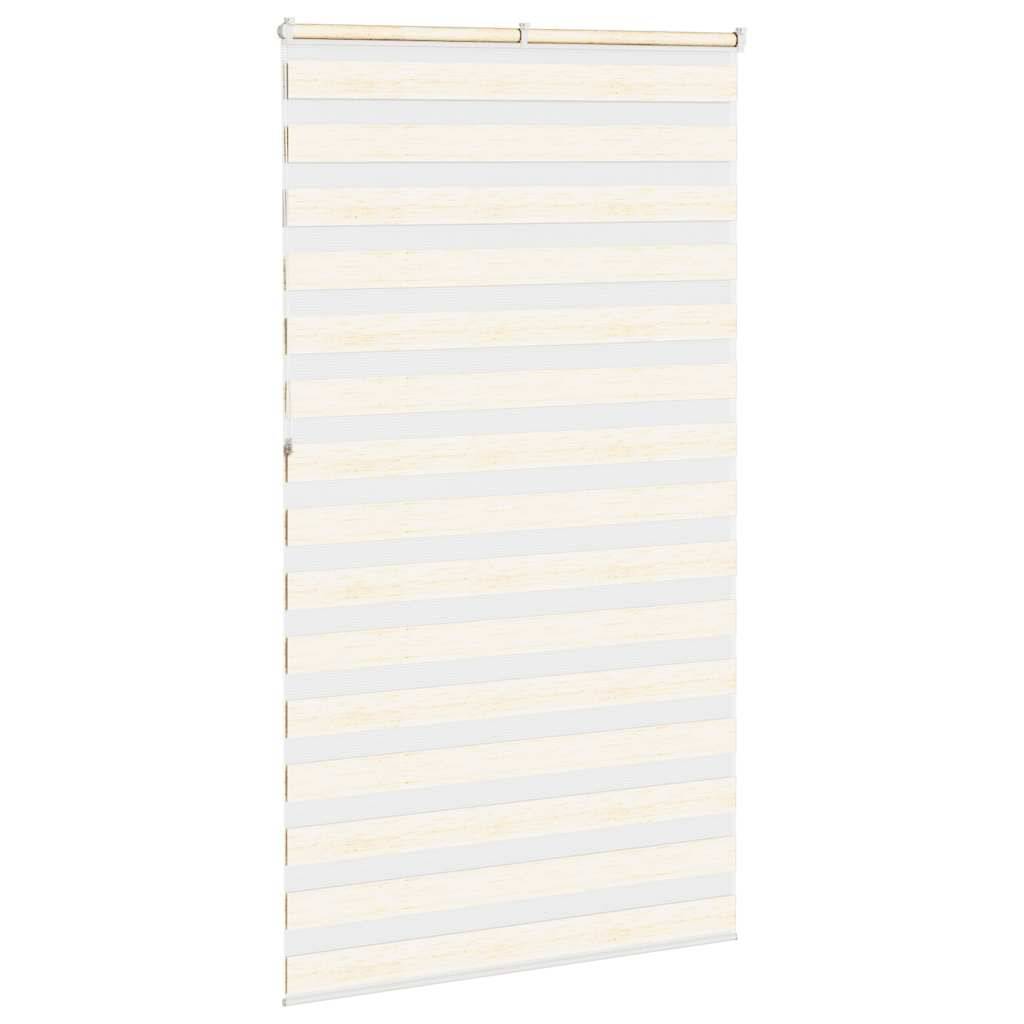 vidaXL Zebrarollo Marmorbeige 135x230cm Stoffbreite 130,9 cm Polyester