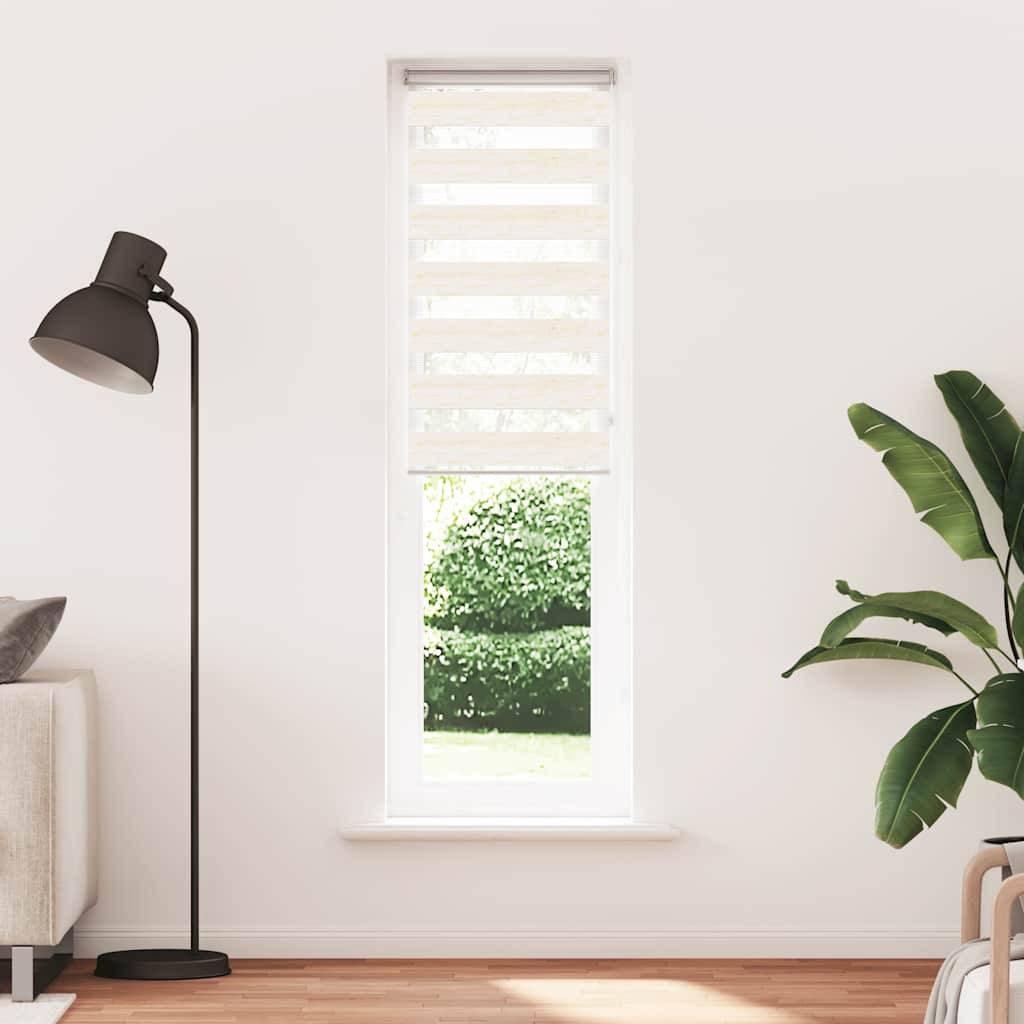 vidaXL Zebrarollo Marmorbeige 65x230 cm Stoffbreite 60,9 cm Polyester