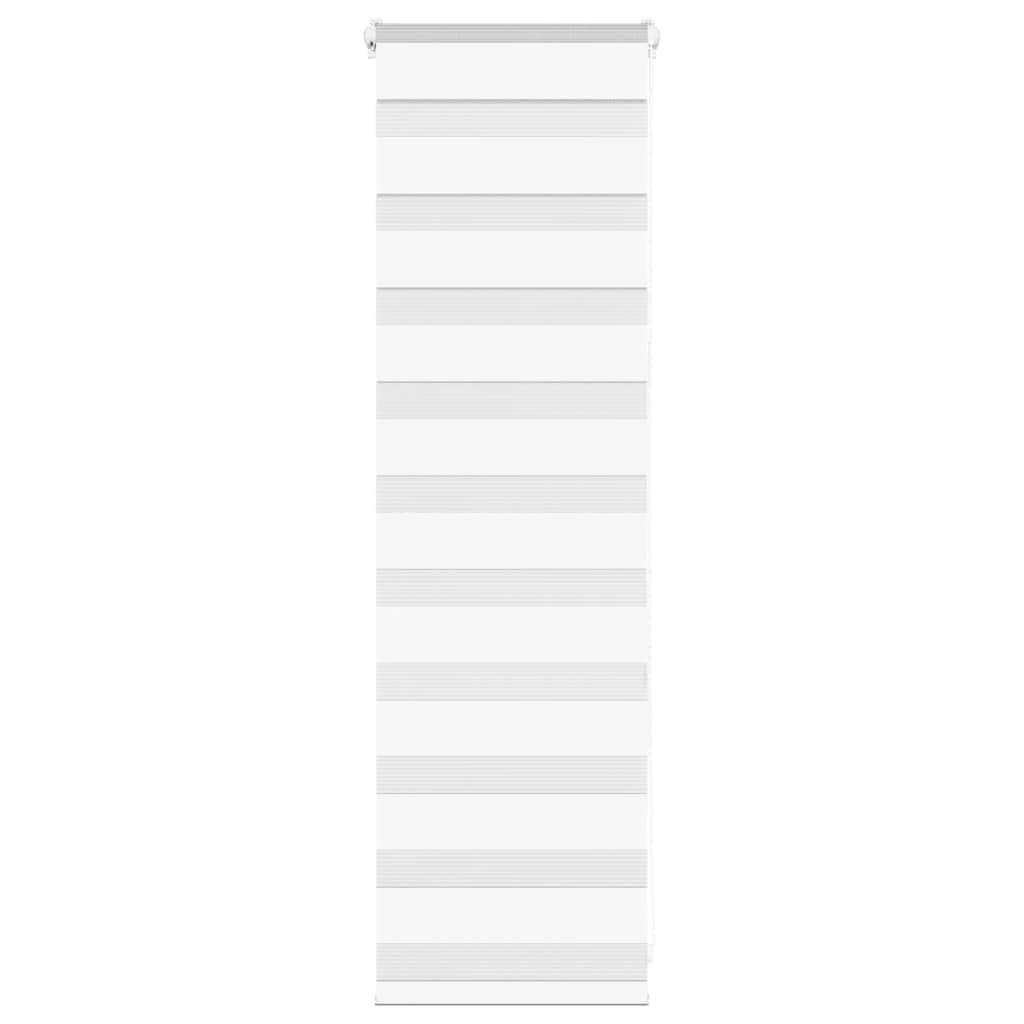 vidaXL Zebrarollo Weiß 50x100 cm Stoffbreite 45,9 cm Polyester
