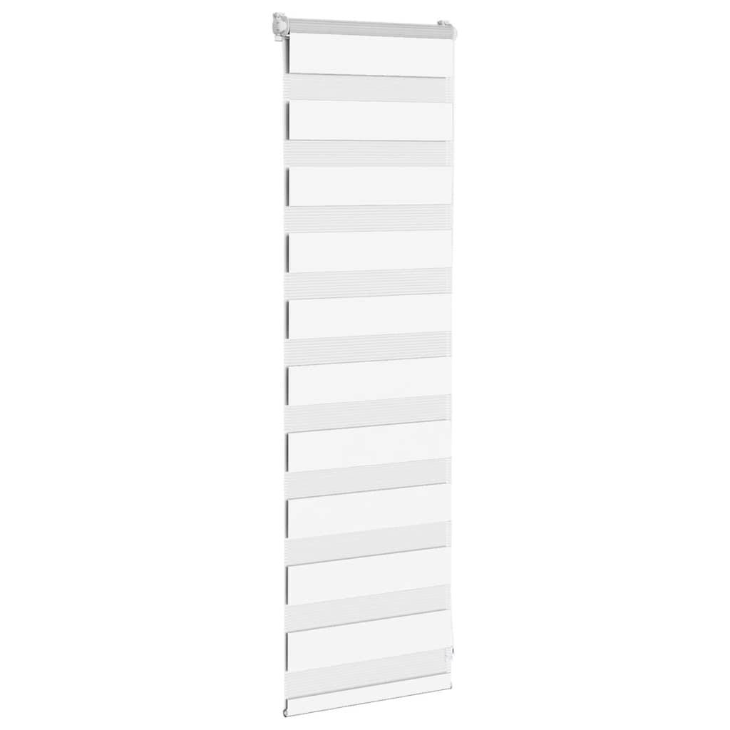 vidaXL Zebrarollo Weiß 50x100 cm Stoffbreite 45,9 cm Polyester