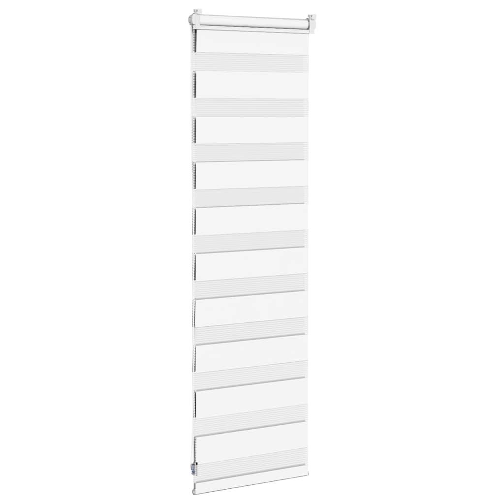 vidaXL Zebrarollo Weiß 45x100 cm Stoffbreite 40,9 cm Polyester