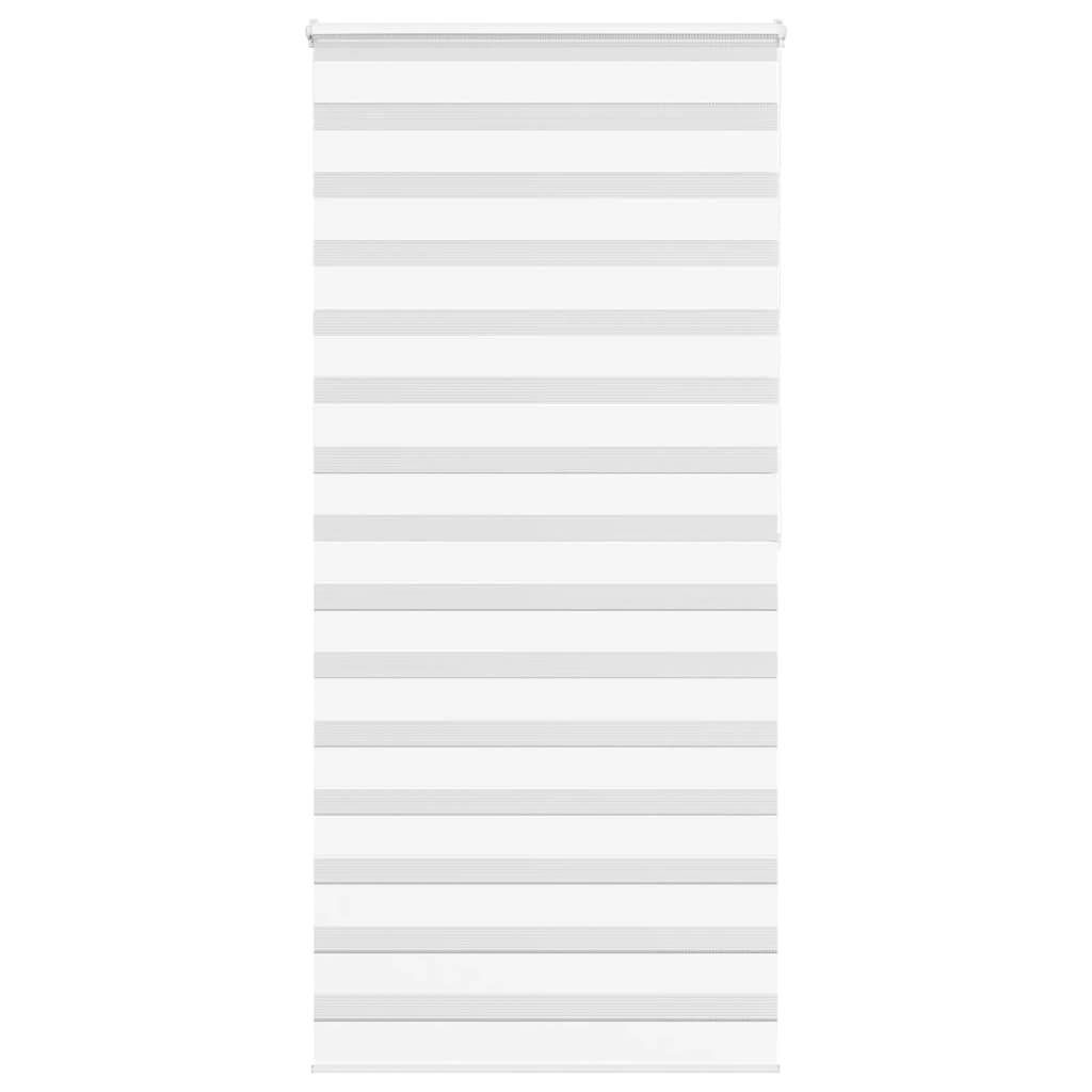 vidaXL Zebrarollo Weiß 115x200 cm Stoffbreite 110,9 cm Polyester