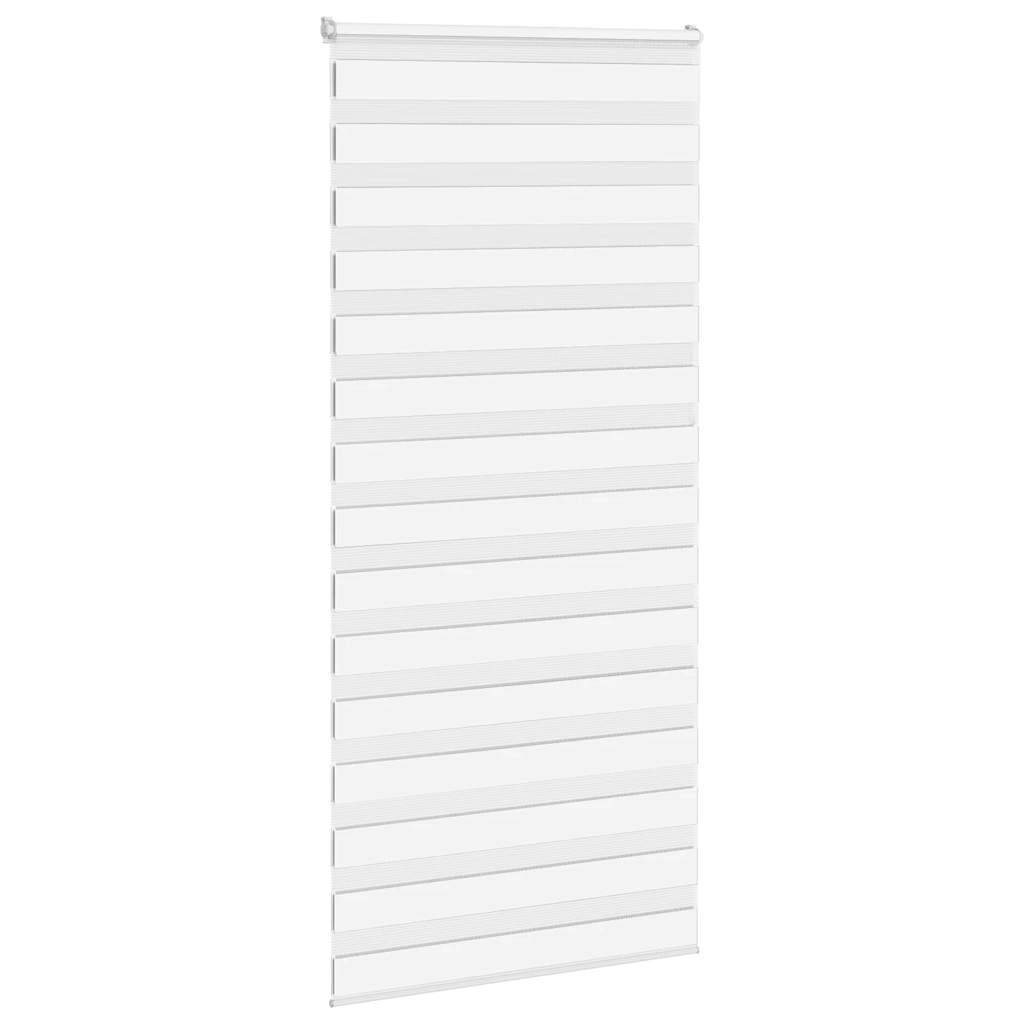 vidaXL Zebrarollo Weiß 105x230 cm Stoffbreite 100,9 cm Polyester
