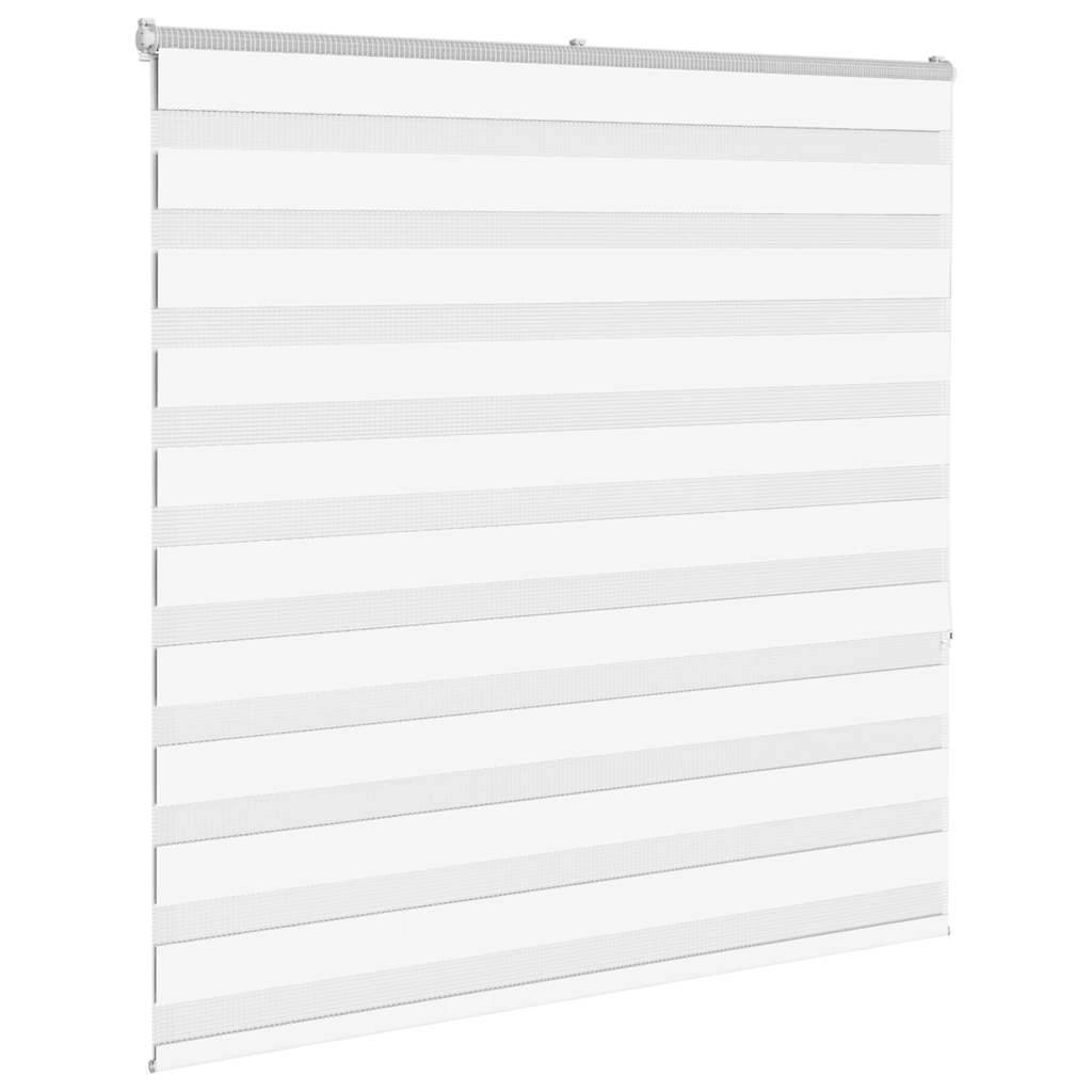 vidaXL Zebrarollo Weiß 150x150 cm Stoffbreite 145,9 cm Polyester