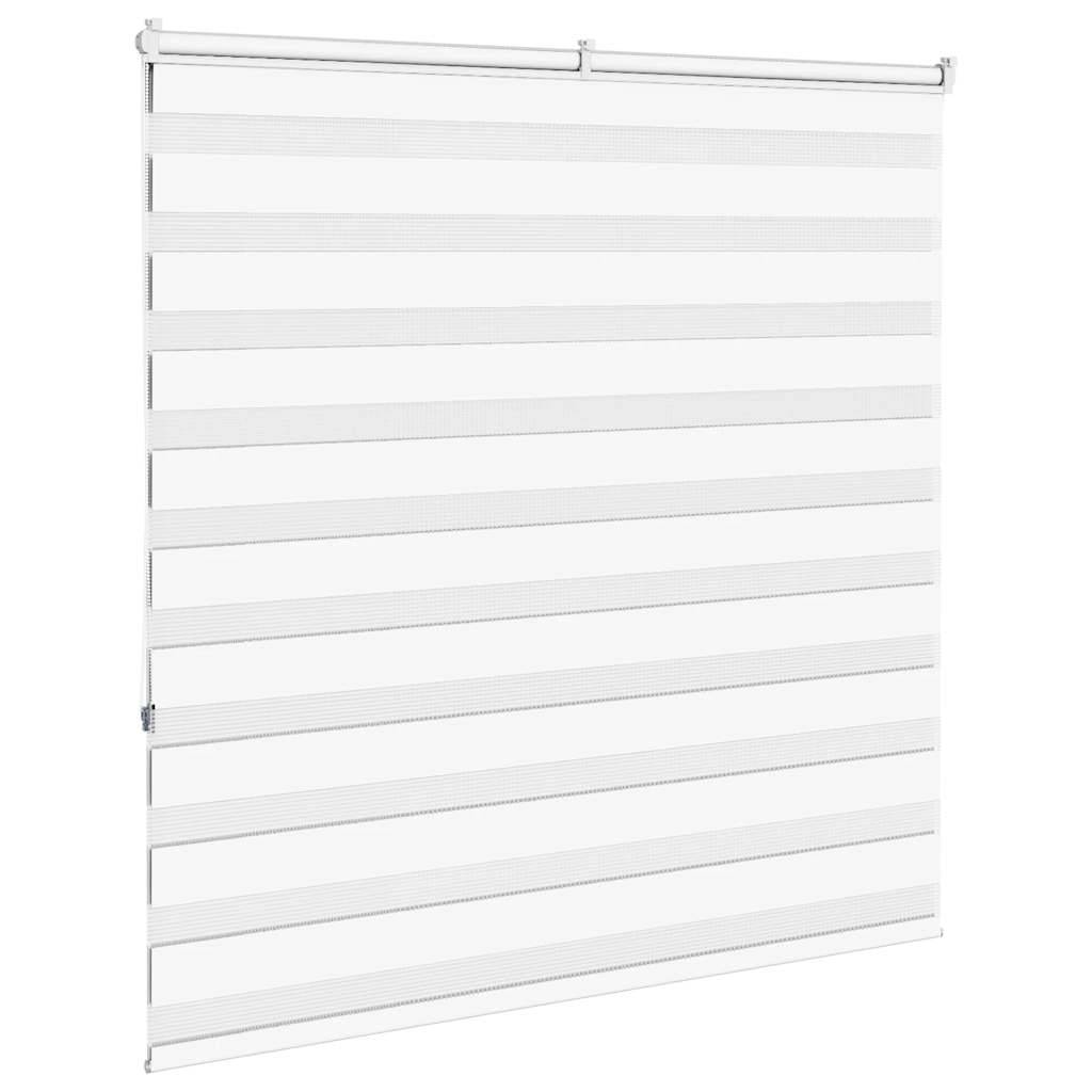 vidaXL Zebrarollo Weiß 140x150 cm Stoffbreite 135,9 cm Polyester