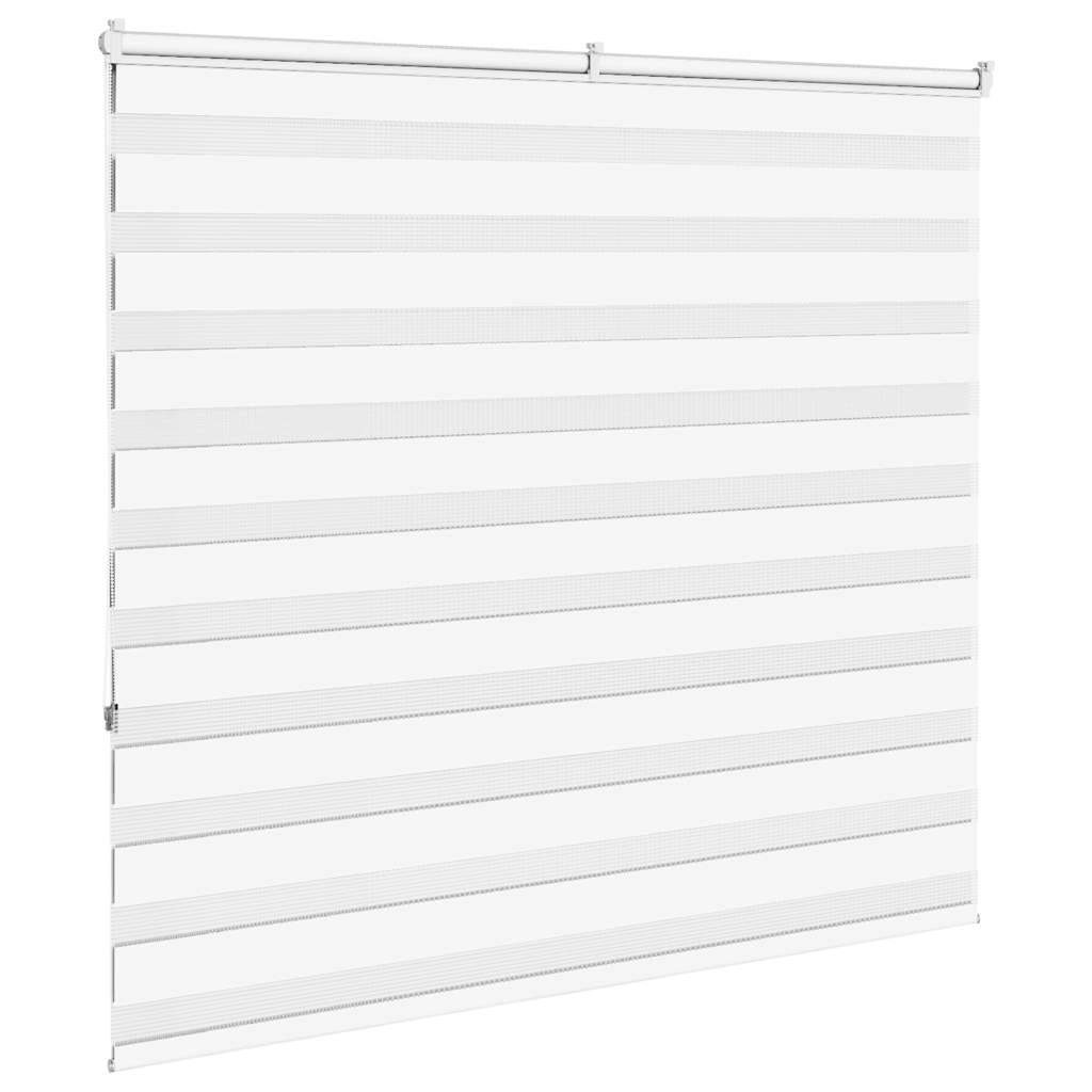 vidaXL Zebrarollo Weiß 160x150 cm Stoffbreite 155,9 cm Polyester