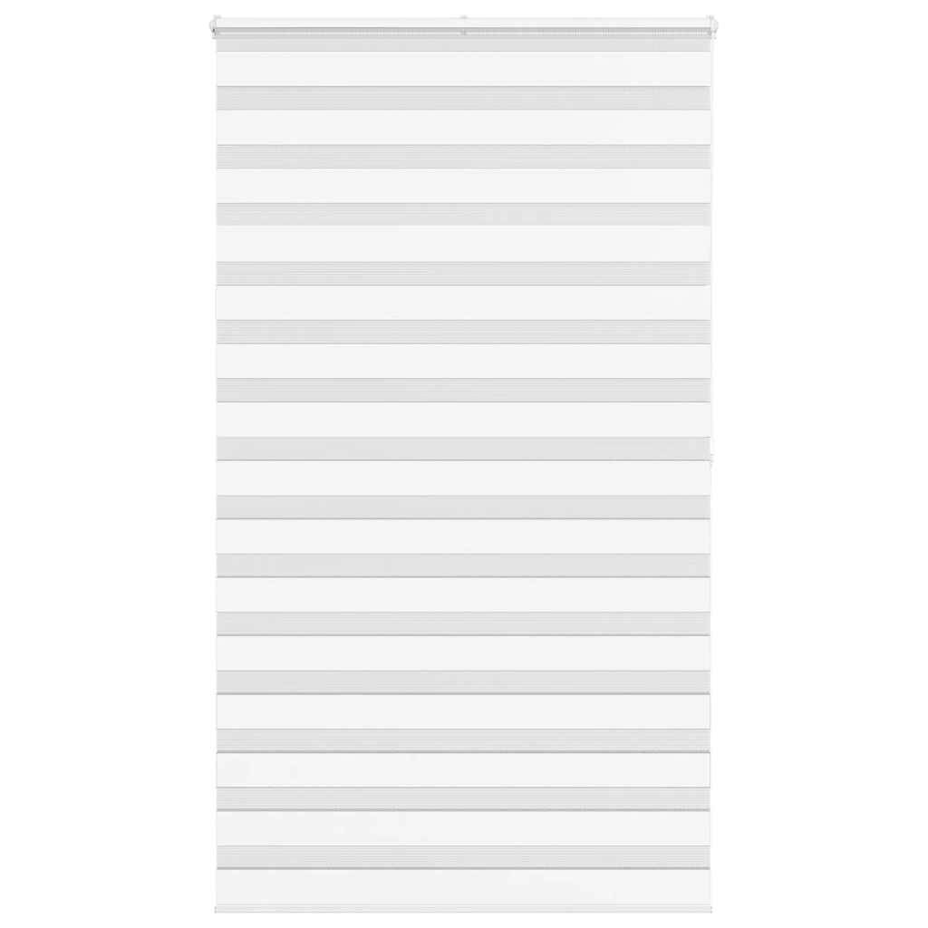 vidaXL Zebrarollo Weiß 125x200 cm Stoffbreite 120,9 cm Polyester