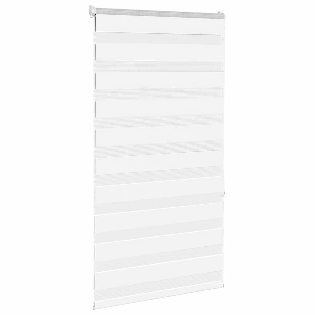 vidaXL Zebrarollo Weiß 85x150 cm Stoffbreite 80,9 cm Polyester