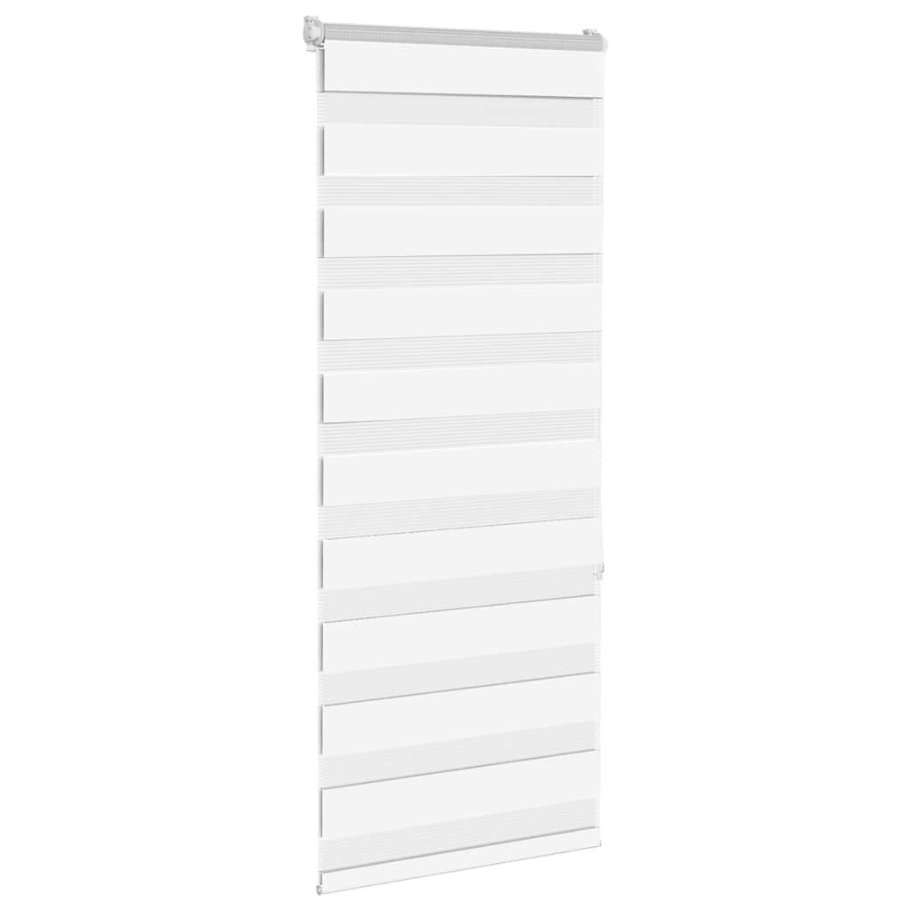 vidaXL Zebrarollo Weiß 55x150 cm Stoffbreite 50,9 cm Polyester