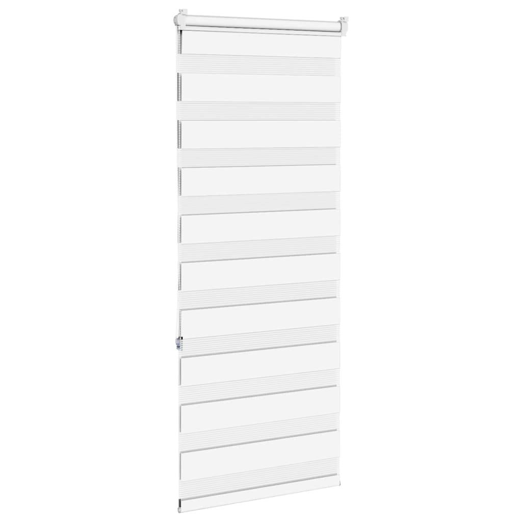 vidaXL Zebrarollo Weiß 55x150 cm Stoffbreite 50,9 cm Polyester
