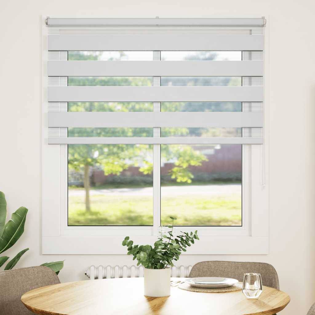 vidaXL Zebrarollo Weiß 120x150 cm Stoffbreite 115,9 cm Polyester