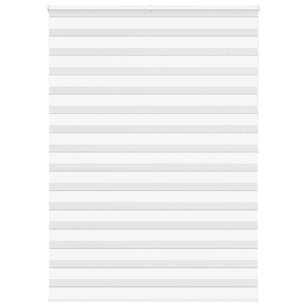 vidaXL Zebrarollo Weiß 165x200 cm Stoffbreite 160,9 cm Polyester