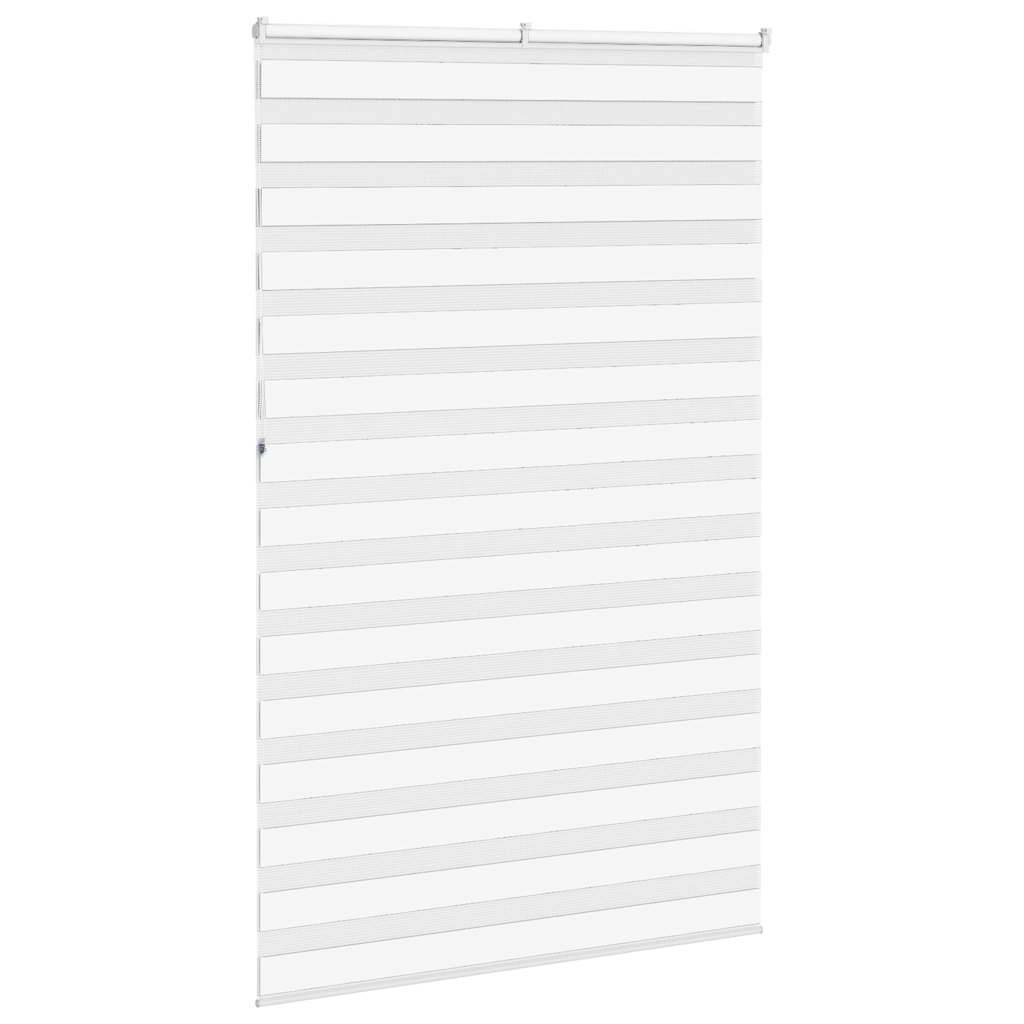 vidaXL Zebrarollo Weiß 145x230 cm Stoffbreite 140,9 cm Polyester