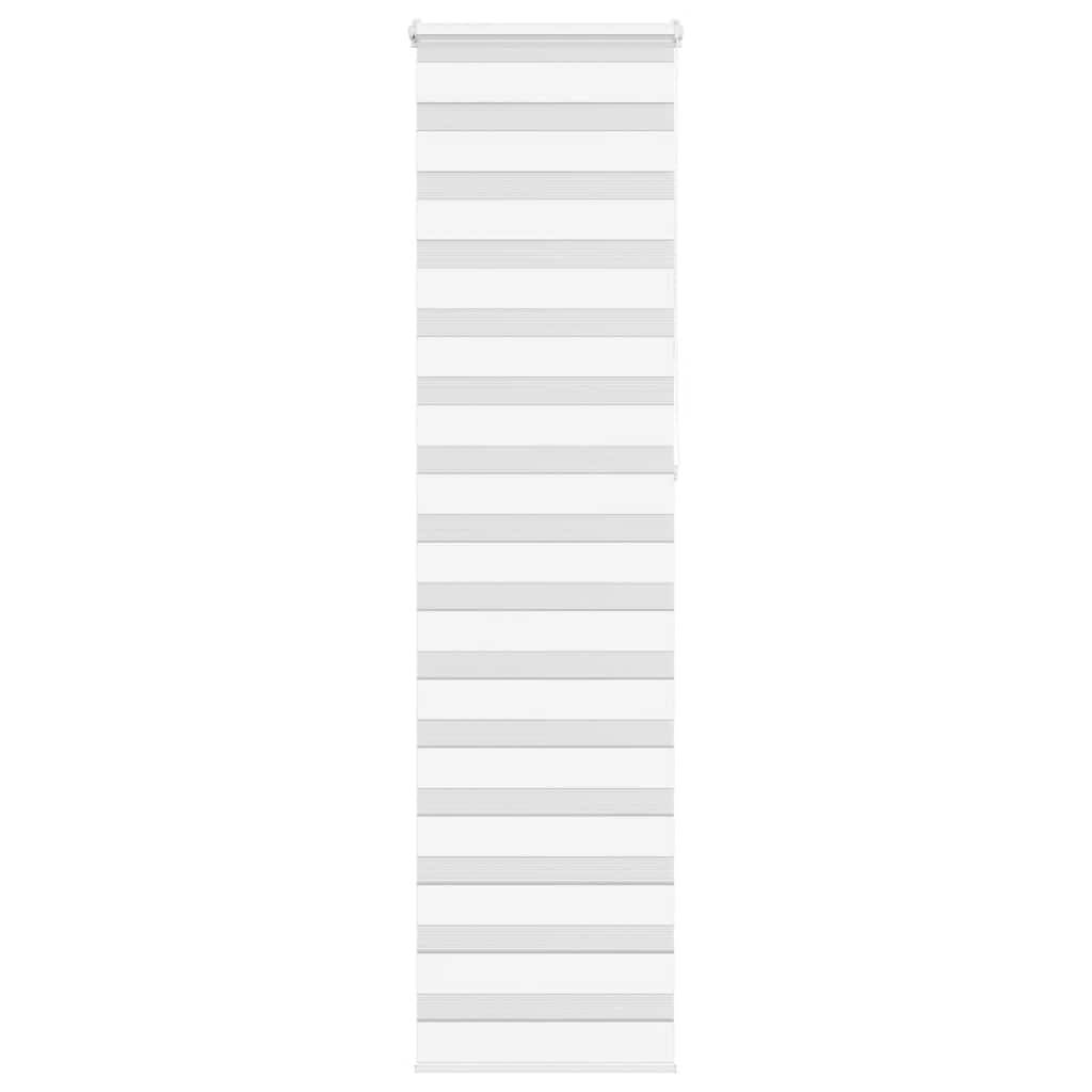 vidaXL Zebrarollo Weiß 55x230 cm Stoffbreite 50,9 cm Polyester