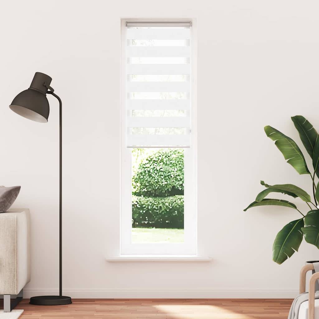 vidaXL Zebrarollo Weiß 60x230 cm Stoffbreite 55,9 cm Polyester