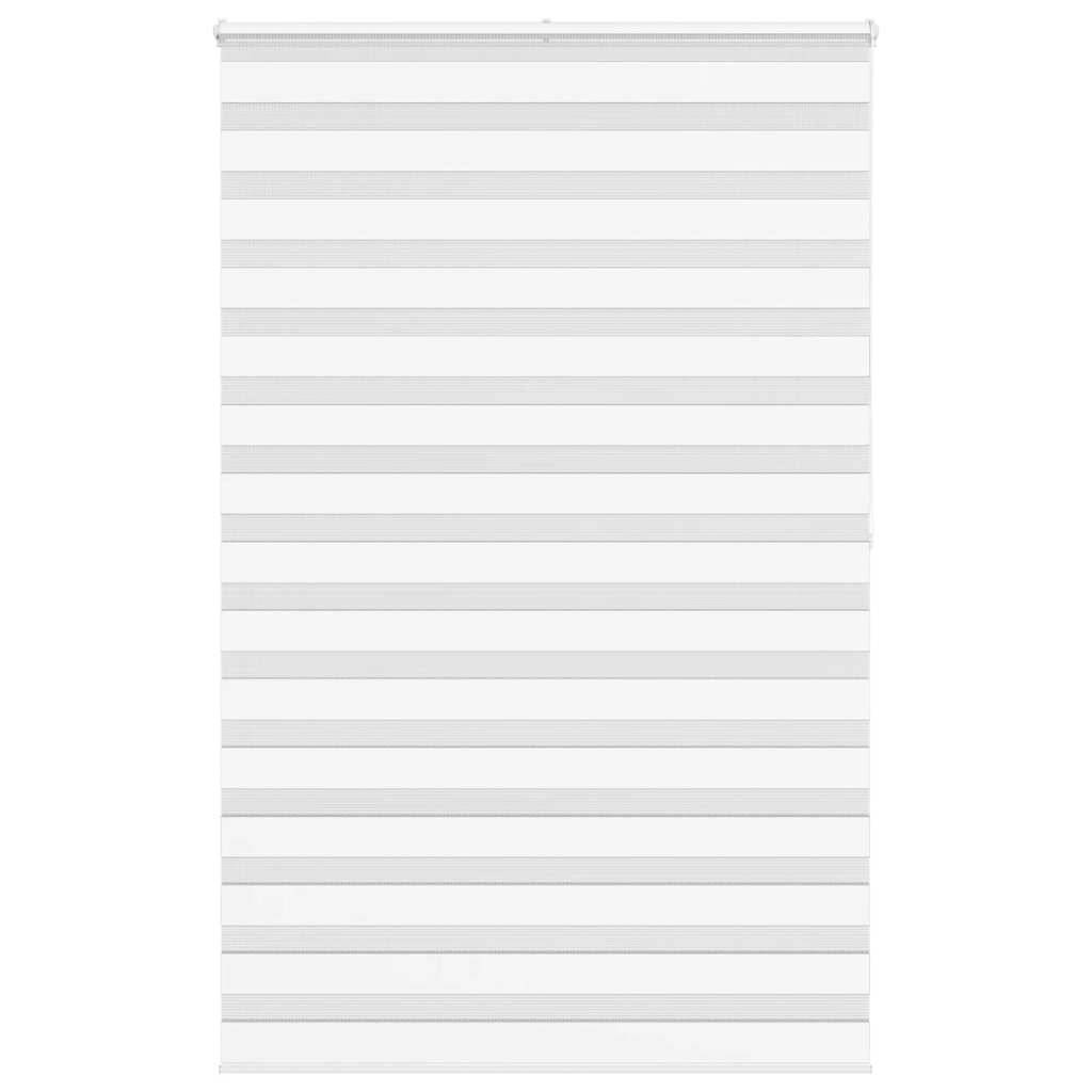 vidaXL Zebrarollo Weiß 145x200 cm Stoffbreite 140,9 cm Polyester