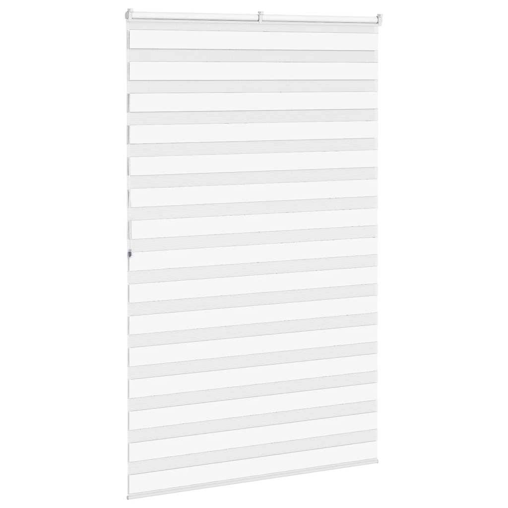 vidaXL Zebrarollo Weiß 140x200 cm Stoffbreite 135,9 cm Polyester