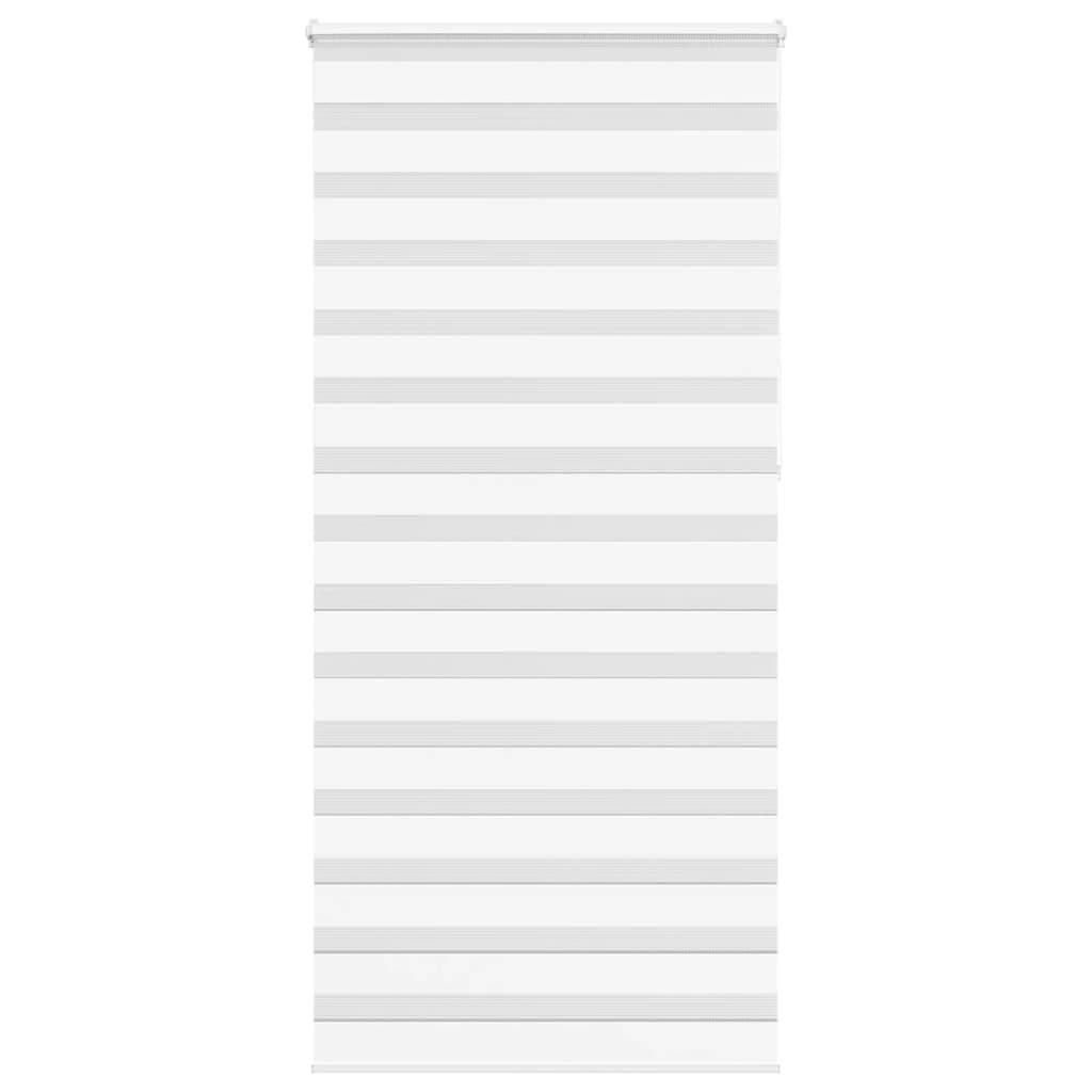 vidaXL Zebrarollo Weiß 110x230 cm Stoffbreite 105,9 cm Polyester
