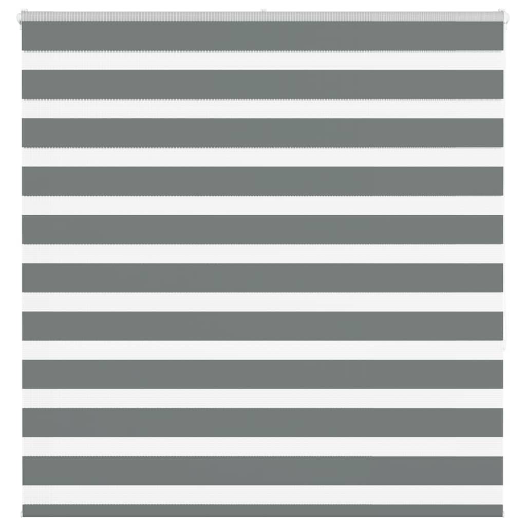 vidaXL Zebrarollo Dunkelgrau 140x150 cm Stoffbreite 135,9 cm Polyester
