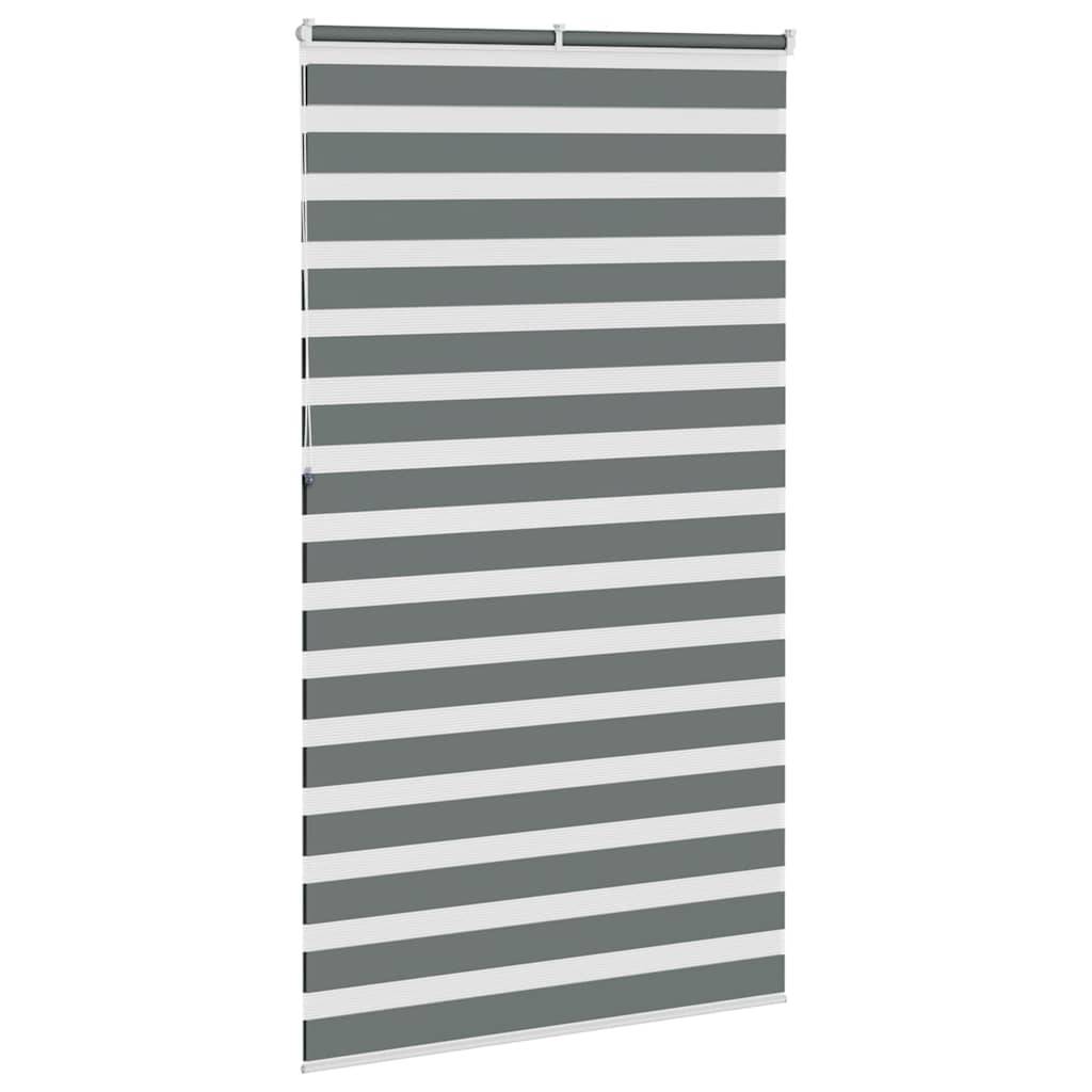 vidaXL Zebrarollo Dunkelgrau 130x230cm Stoffbreite 125,9 cm Polyester