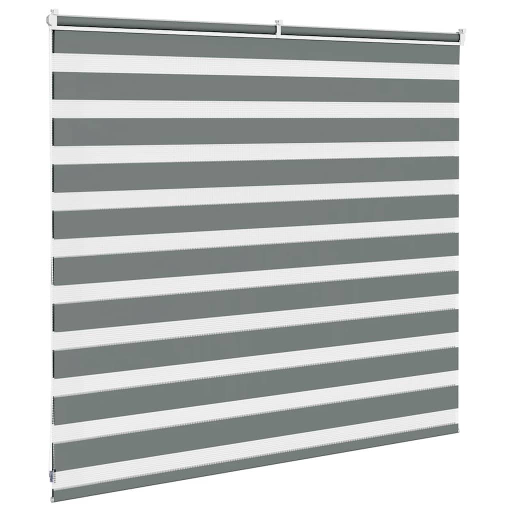 vidaXL Zebrarollo Dunkelgrau 155x100 cm Stoffbreite 150,9 cm Polyester