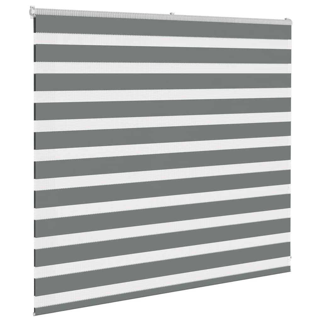 vidaXL Zebrarollo Dunkelgrau 155x100 cm Stoffbreite 150,9 cm Polyester