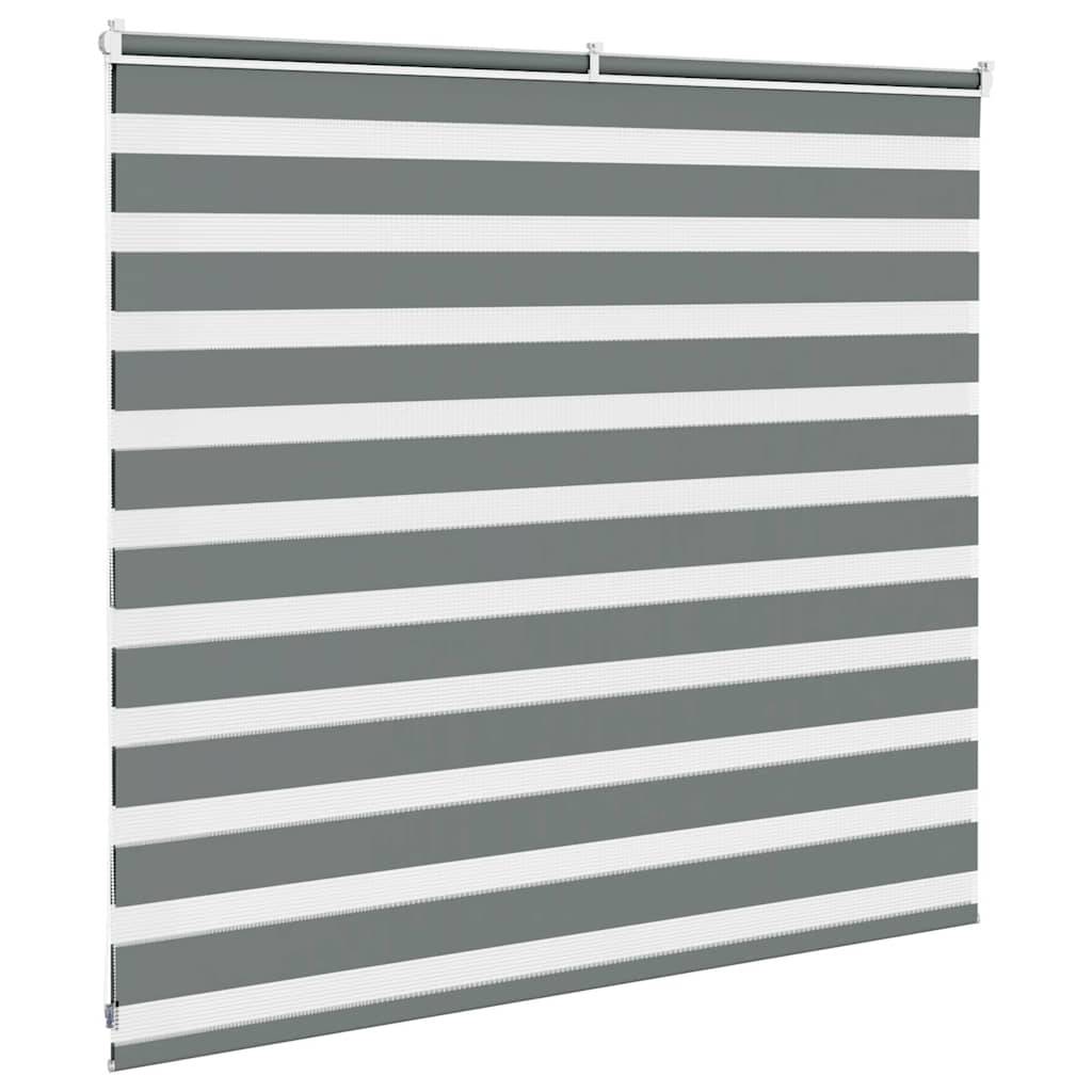vidaXL Zebrarollo Dunkelgrau 165x100 cm Stoffbreite 160,9 cm Polyester