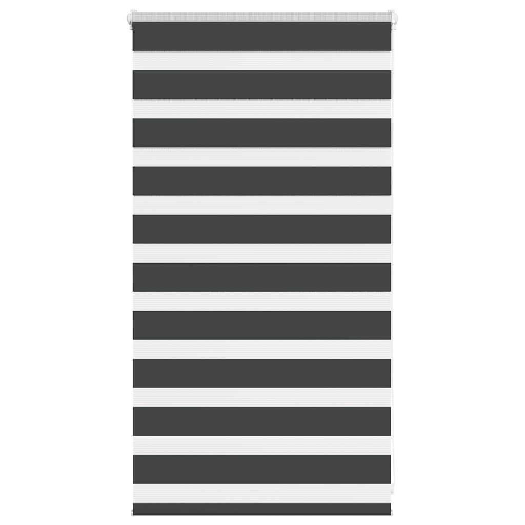 vidaXL Zebrarollo Schwarz 75x100 cm Stoffbreite 70,9 cm Polyester