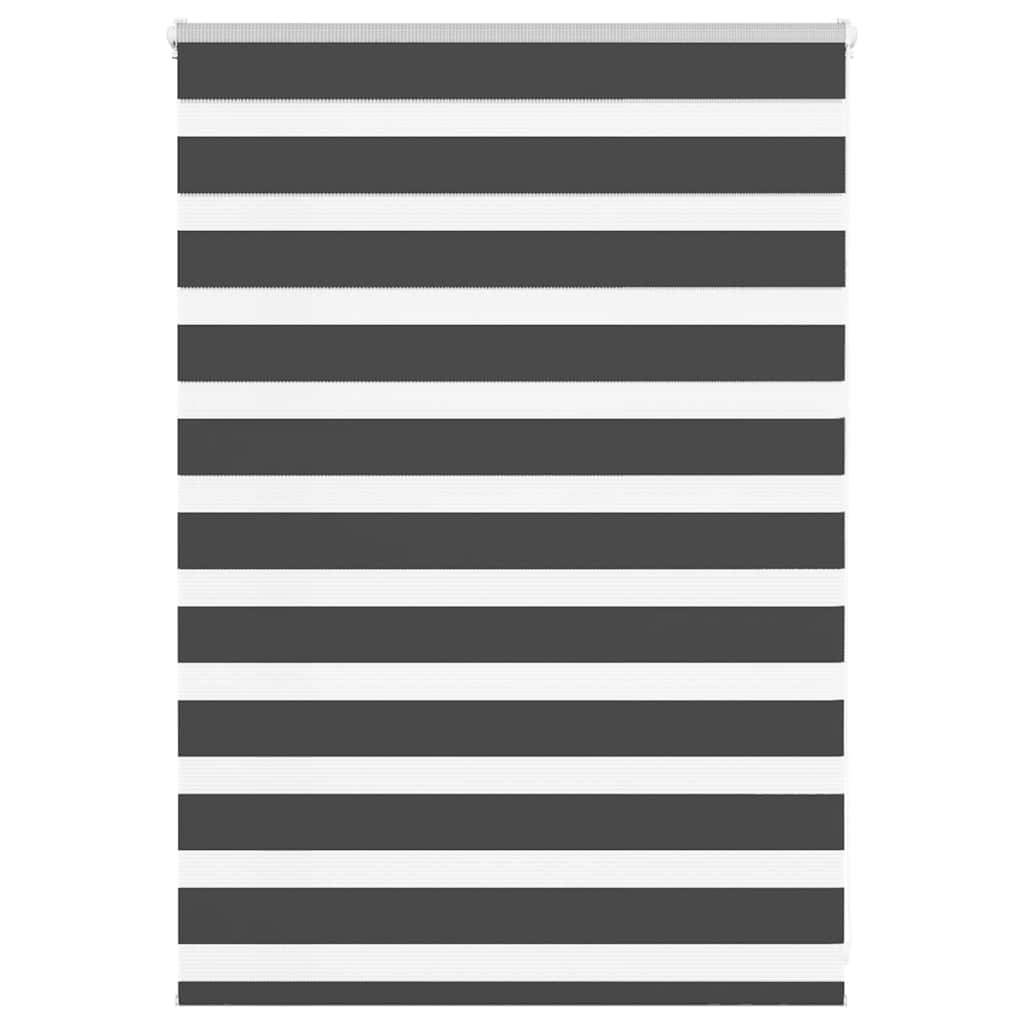 vidaXL Zebrarollo Schwarz 105x100 cm Stoffbreite 100,9 cm Polyester