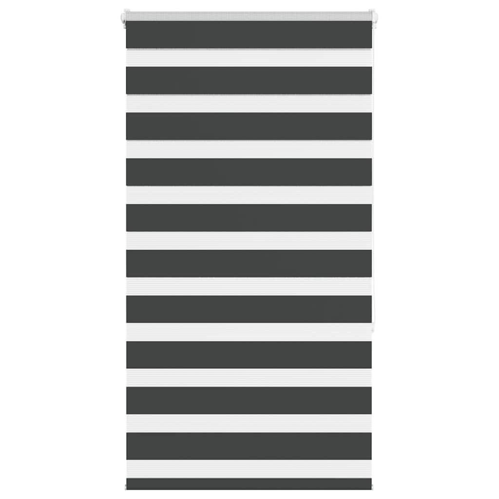 vidaXL Zebrarollo Schwarz 75x150 cm Stoffbreite 70,9 cm Polyester