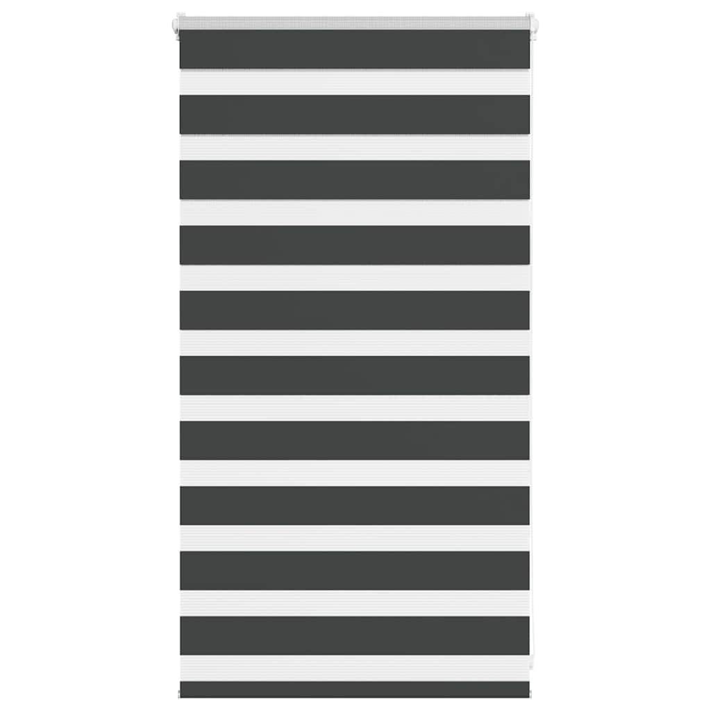 vidaXL Zebrarollo Schwarz 70x100 cm Stoffbreite 65,9 cm Polyester