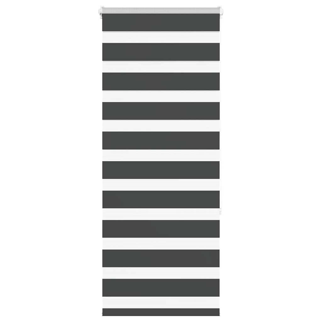vidaXL Zebrarollo Schwarz 60x150 cm Stoffbreite 55,9 cm Polyester