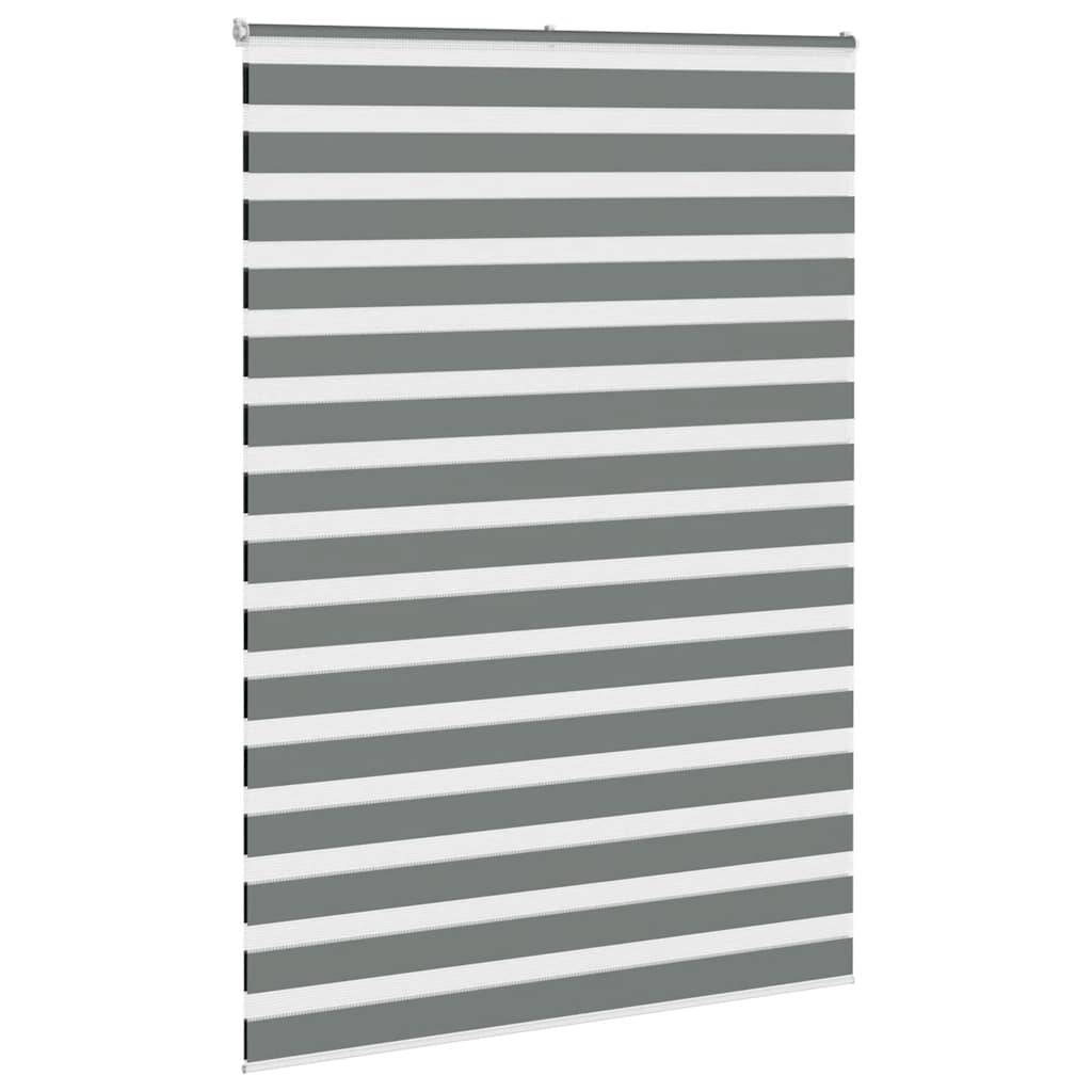 vidaXL Zebrarollo Dunkelgrau 160x230cm Stoffbreite 155,9 cm Polyester